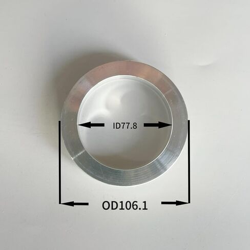 4pcs Wheel Hub Centric Rings 106.1 to 77.8 - OD=106.1mm ID=77.8mm - Aluminium Alloy Wheel Hubrings 77.8 to 106.1 in Saudi Arabia