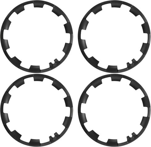 واقي حافة العجلة الكل في واحد من Tesla Model Y - شرائط للوقاية من الطفح الجلدي - مجموعة من 4 واقيات حافة سهلة التركيب (أسود غير لامع، 21 بوصة) in Kuwait