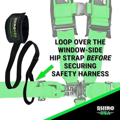 قيود المعصم العالمية للطرق الوعرة من Rhino USA - قيود معصم UTV قابلة للتعديل للسلامة على الطرق الوعرة وحماية من الانقلاب - متوافقة مع ملحقات RZR، Can Am، Maverick، Talon، Teryx، UTV in Kuwait