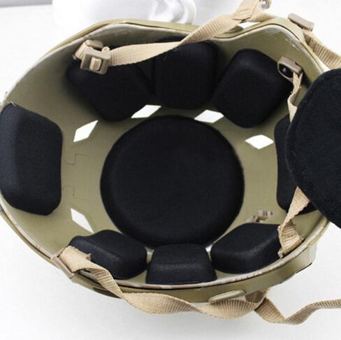 Universal Helmet Padding Kits, Outdoor Motorcycle Helmet Foam Pads Replacement Helmet Padding Set Mats for Fast Mich ACH USMC PASGT Helmet Accessories in Kuwait