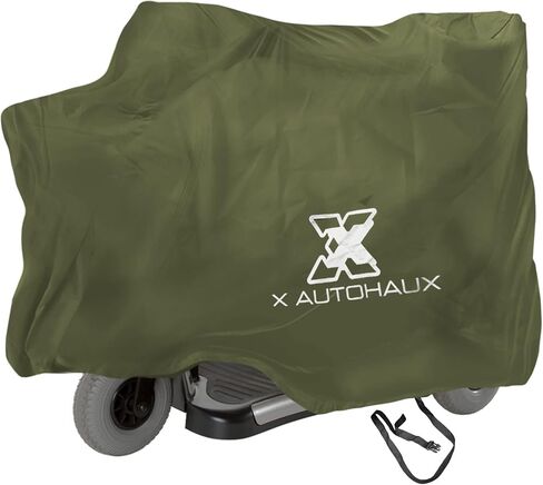 X AUTOHAUX 55"x26"x36" Motorbike Mobility Scooter Cover Waterproof Rain Protection 190T Polyester Green in Saudi Arabia
