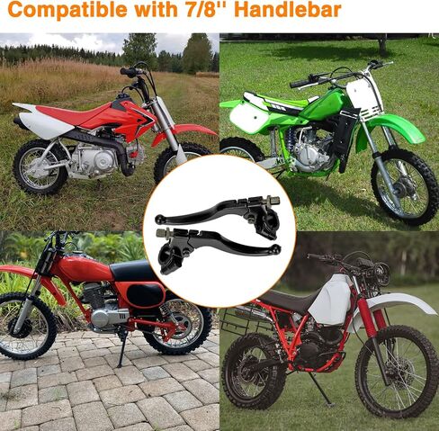 FVRITO 7/8 بوصة 22 مم مقبض فرامل عالمي عتلات جثم لـ CRF50 CRF70 CRF80 CRF100 CRF150 XR50 XR80 XR100 ATC 200m Pit Dirt Bike Motor Motocross Motorcycle Baja Mini Bike MB200 اليسار واليمين in Saudi Arabia
