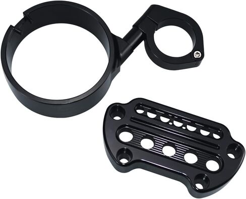 دعامة تثبيت جانبية من WOWTK + غطاء نقل عداد السرعة يناسب موديلات Harley Sportster XL 1993-2020 XL883 XL1200 Iron 883 Forty-Eight 72 48، أسود لامع in Saudi Arabia
