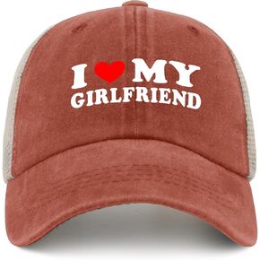 I Heart My Girlfriend I Love My Girlfriend GF hat Funny Hats for Men hat