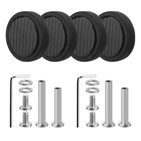 4Pcs 1.97in/50mm Replacement Luggage Wheels 360 Spinner Swivel Caster Wheels Repair Kit, Universal PVC Rubber Swivel Trolley Casters Bearings Repair Tools Set, Black