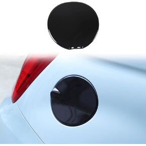 Car Fuel Filler Gas Tank Cap Cover Compatible with Fiat 500 2016-2023 Car Gas Cap Fuel Cover Fuel Filler Cap Door Protection Trim Cover decorative accessories (carbon fiber grain)