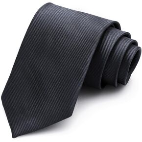 MAGE MALE Solid Color Ties Men's Classic Stripe Necktie for Business and Wedding