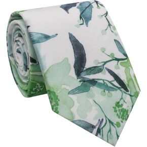 Floral Ties for Men Cotton Men's Neckties, Mens Ties Flower Necktie for Wedding, Groomsmen, Groom, Dances