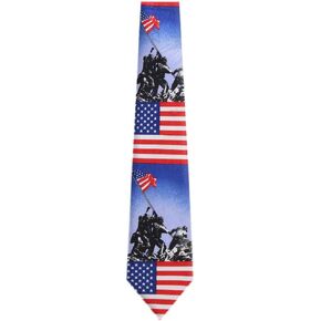 MIL-327 -US Marine Corps Raising the Flag Mens Neck Tie
