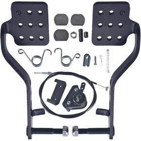 Upgrade 56" Brake Cable and Brake Throttle Pedals Return Springs Brake pads fit for Predator 212cc 196cc 6.5Hp for honda GX160 Manco 9598 9597 for Airheart MB-1 ASW Yerf-Dog Go Kart(black)