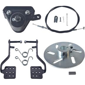 Upgrade 56" Brake Cable and Brake Throttle Pedals Return Springs Brake pads fit for Predator 212cc 196cc 6.5Hp for honda GX160 Manco 9598 9597 for Airheart MB-1 ASW Yerf-Dog Go Kart(black)