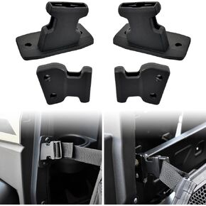 SAUTVS Plastic Door Net Female Buckle for Ranger XP 1000 900 Crew, Front & Rear Door Side Safety Net Fastener Base for Polaris Ranger Crew XP 1000 900 2016-2020 Accessories (4PCS, Replace #5452506)