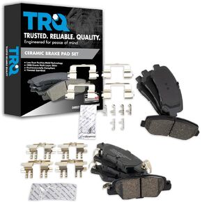 TRQ Front & Rear Brake Pads Ceramic Compatible with 2016-2020 Mazda CX-5