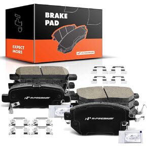 A-Premium Front and Rear Ceramic Disc Brake Pads Set Compatible with Select Nissan and Infiniti Models - Altima 2005-2006, Maxima 2004-2008, Murano 2003-2007 2009-2012,FX35/FX45 2003-2005