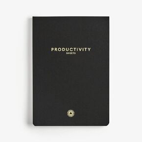 Intelligent Change - Daily Desk Pad, 3-Month Productivity Planner, Tear-Out Deskpad for to-Do List, Productivity Tools for Time Management and Mindfulness, A4 Size, Black