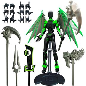 (Assembly Completed) T13 Action Figure Set, Titan 13 Robot Action Figure,Dummy 13 Set,3D Printed Robot 13 Action Figure, Lucky 13 Set, for Collectors Desktop Decorations