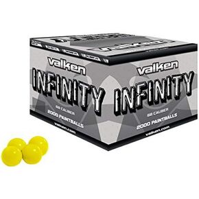 Valken Infinity Paintballs - 68cal - 2,000ct - Yellow-Yellow Fill in Kuwait