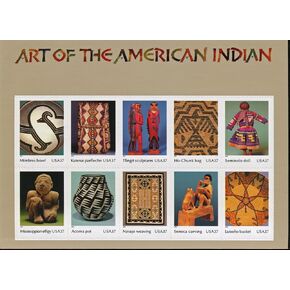 Art of The American Indian (Sheet of 10) 37 Cent US Postage Stamps 2004 Scott #3873