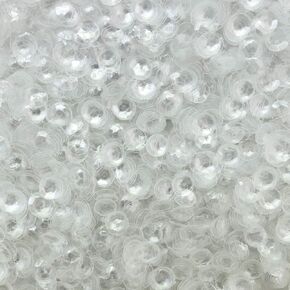 5mm Cup Sequins Crystal Clear Transparent Medium Hole Made in USA