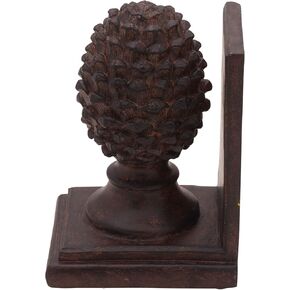 Elements 6.3x3.54x8.27 Inch Resin Black Pillar Bookend