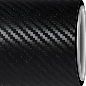 Carbon Fiber Vinyl Wrap, Gloss Carbon Fiber Texture Vinyl Wrap - Air Release Self Adhesive Vehicle Interior/Exterior Sticker - Carbon Fiber Vinyl Wraps - 1 x 5 ft (30 * 150 cm)
