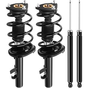 SCITOO Front and Rear Shock Absorber Assembly Fit for 2012-2013 for Ford Focus, Complete Shock and Strut Assembly Kit Fit for 172523 349194 4PCS