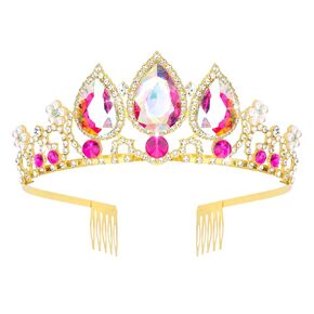 CIEHER Rapunzel Crown for Girls Princess Crown, Birthday Girl Crown Multicolored Crown Headbands for Birthday Party Mermaid Cosplay