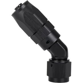 16AN 90 Degree Hose End Fitting Elbow Low Profile Forged Swivel Aluminum Black