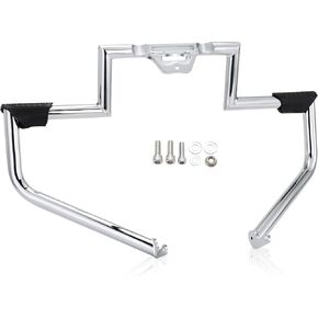 MoKitDora Softail Crash Bar Engine Guard Musle Highway Bar for Harley 2018-UP Fat Boy Street Bob Heritage Low Rider Sport Glide Deluxe Slim, Chrome