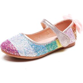 حذاء باليه مسطح للفتيات بألوان قوس قزح لامع الأميرة ماري جين in Kuwait