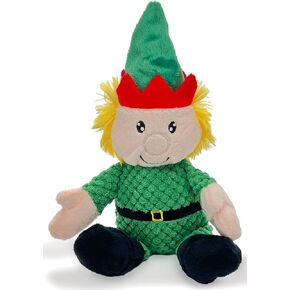 Glory To Dog Naughty or Nice Snowman Plush Christmas Dog Toy with Squeaker and Bell