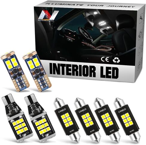 2 Pcs Dome Light LED Car Interior Bulb Kit Compatible With 2010-2015 Camaro, 194 (2B), Car License Plate Map Light, IN-LED-KIT-019 in Kuwait