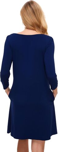 GYS Bamboo Viscose Sleepwear for Women Soft 3/4 Sleeve Nightgowns with Pockets in Saudi Arabia