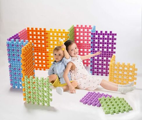 UNiPLAY Large Waffle Soft Building Blocks — Cube Puzzle for Cognitive Development, Early Learning Education and Sensory Play for Ages 3 Months and Up (6-Piece Set) in Saudi Arabia