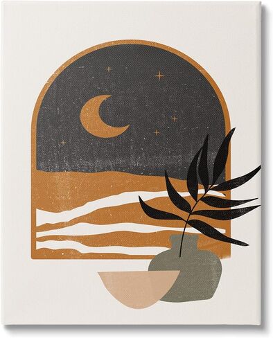 Stupell Industries Lovely Night Sky Desert Moon Scene Through Window Floating Framed Wall Art, Design By JJ Design House LLC in Saudi Arabia