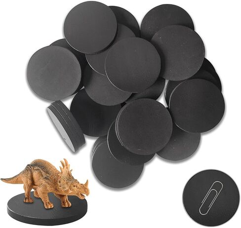 Magnetic Miniature Bases 84pcs, 25mm/0.98inch Black Circular Bases Great for Building Tabletop War Game Miniatures in Kuwait