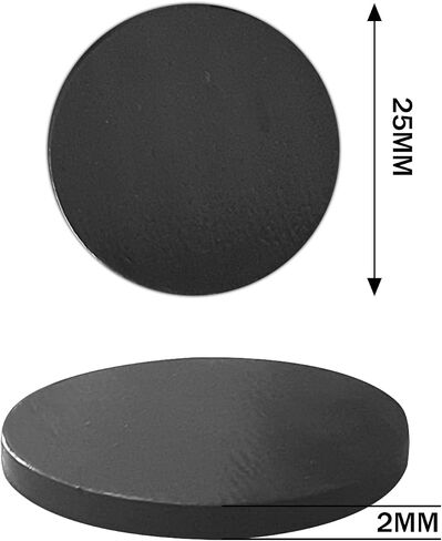 Magnetic Miniature Bases 84pcs, 25mm/0.98inch Black Circular Bases Great for Building Tabletop War Game Miniatures in Kuwait