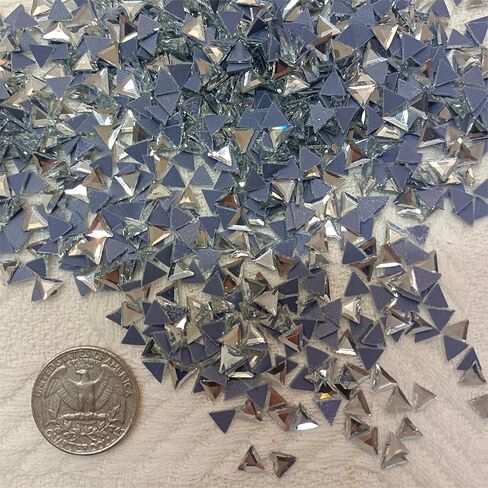 Finstone Rhinestones hotfix,Iron on Rhinestones (Crystal,Triangle 6 x 6 mm,1000 pcs/pkg) in Kuwait