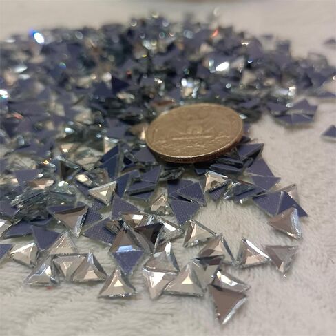 Finstone Rhinestones hotfix,Iron on Rhinestones (Crystal,Triangle 6 x 6 mm,1000 pcs/pkg) in Kuwait