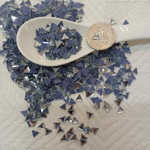 Finstone Rhinestones hotfix,Iron on Rhinestones (Crystal,Triangle 6 x 6 mm,1000 pcs/pkg) in Kuwait