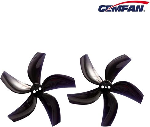 24 قطعة Gemfan D63 مروحية 63 مم 5 شفرات مع دعامات 2.5 بوصة فتحة 1.5 مم مراوح بدون طيار لسباقات RC FPV حرة، 5 ألوان Cinewhoop Ducted Drones in Kuwait