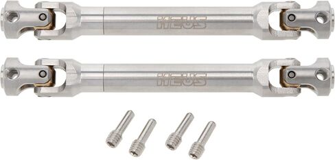 MEUS RACING 2pcs Universal Driveshaft for SCX10 SCX10 II Wraith TRX4 1/10 RC Crawler Upgrades Parts, 104-136mm in Saudi Arabia