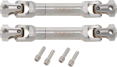 MEUS RACING 2pcs Universal Driveshaft for SCX10 SCX10 II Wraith TRX4 1/10 RC Crawler Upgrades Parts, 104-136mm in Saudi Arabia
