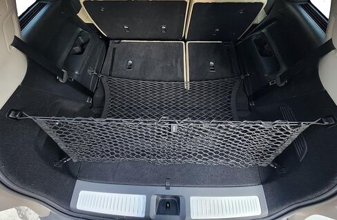 Floor + Envelope Style Elastic Trunk Mesh Cargo Net for Infiniti QX60 2022-2025 - Premium Trunk Organizers and Storage - Luggage Net for SUV - Best Car Organizer for Infiniti QX60 (L51) in Saudi Arabia