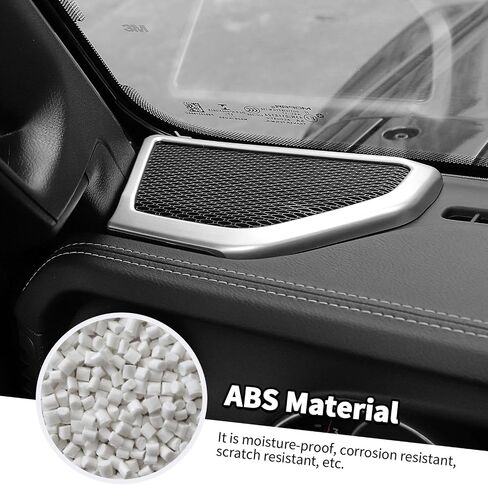 Jimen for JL/JT Speaker Cover, 4PCS A Pillar Speaker & Roof Top Speaker Trim Cover Interior Accessories Compatible with Jeep Wrangler JL JLU & Jeep Gladiator JT 2024+ (Red Carbon Fiber) in Saudi Arabia