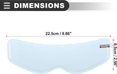 Motoforti Universal Anti Fog Patch, PET, Clear, 4 Pcs in Saudi Arabia