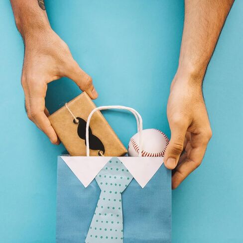 TOWRAP Small White Paper Bags 100Pcs 5.25x3.75x8 Inch Gift Bags with Handles Bulk,Party Bags, Shopping Bags,Retail Bags,Merchandise Bags,Favor Bags,Business Bags in Kuwait