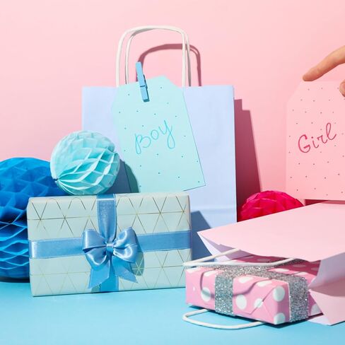 TOWRAP Small White Paper Bags 100Pcs 5.25x3.75x8 Inch Gift Bags with Handles Bulk,Party Bags, Shopping Bags,Retail Bags,Merchandise Bags,Favor Bags,Business Bags in Kuwait