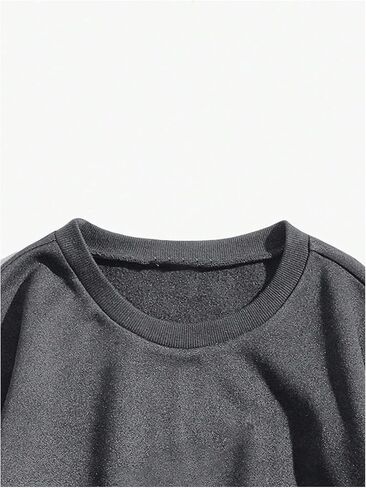 SOLY HUX Women's Plus Size Sweatshirt Letter Graphic Crew Neck Long Sleeve Drop Shoulder Pullover Tops in Saudi Arabia