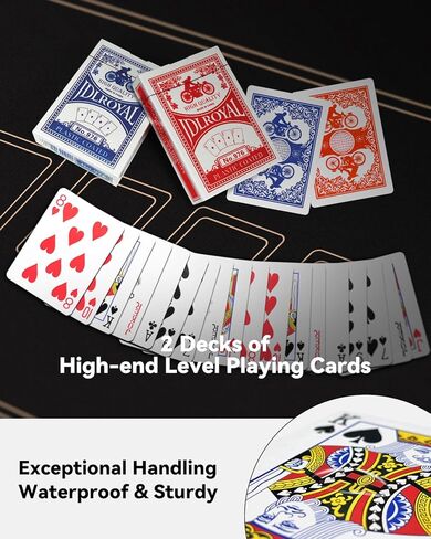 رقائق بوكر كلاي، 500 قطعة 14 جرام مجموعة شرائح بوكر مع حافظة بوكر مقاومة للصدمات من النوع K، رقائق مرقمة، مجموعة بوكر لبلاك جاك تكساس هولدم in Kuwait